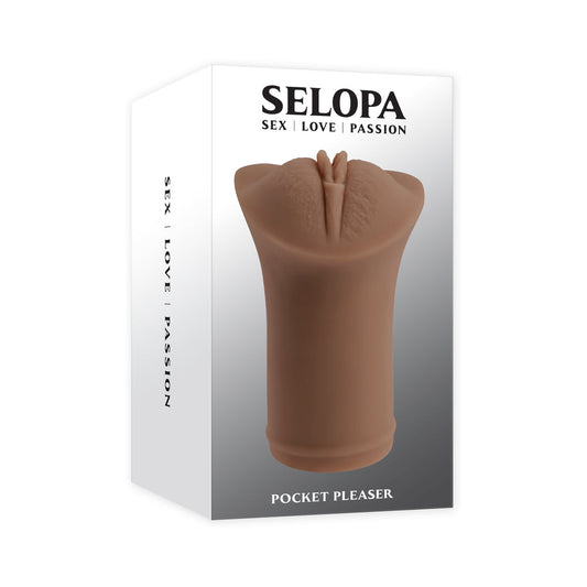 Selopa Pocket Pleaser Stroker – Life-like Stroker – Brown