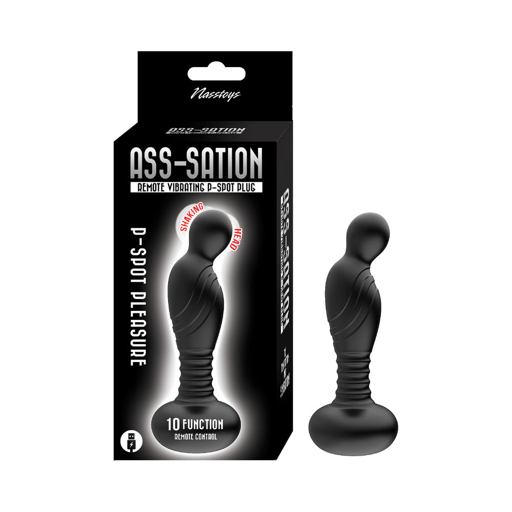 Nasstoys Ass-Sation Remote Vibrating P-Spot Plug – Black