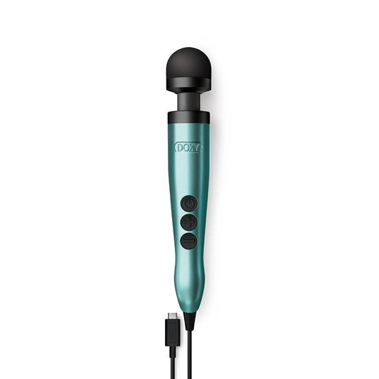 Doxy USB-C Wand Personal Massager – Turquoise – Powerful Vibrations