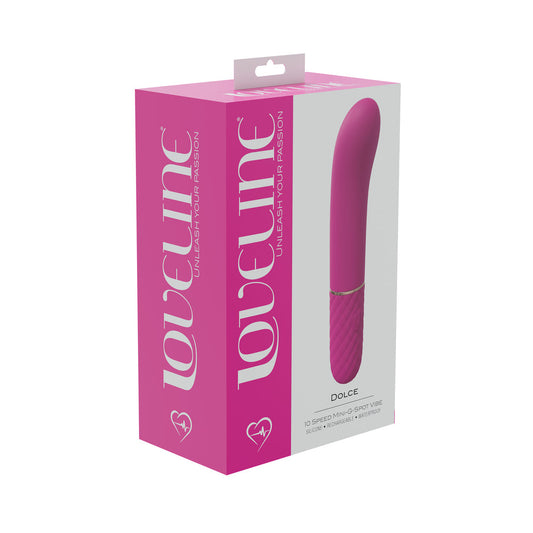 LoveLine Dolce 10 Speed Mini G-Spot Vibrator – Hot Pink