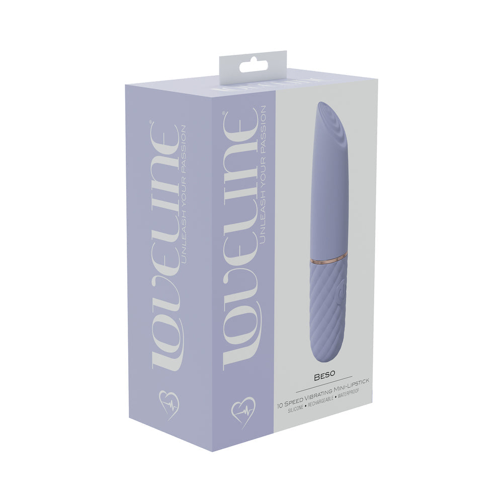 LoveLine Beso 10 Speed Vibrating Mini Lipstick – Lavender