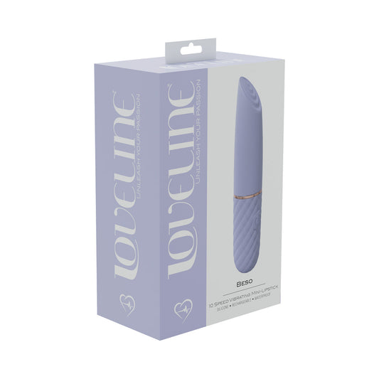 LoveLine Beso 10 Speed Vibrating Mini Lipstick – Lavender