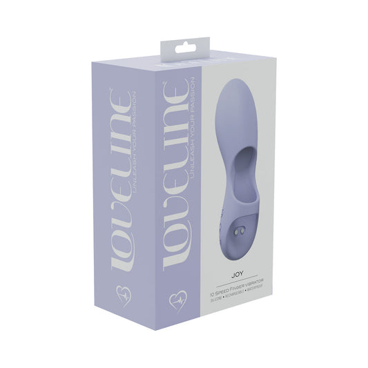 LoveLine Joy 10 Speed Finger Vibe – Lavender – Silicone Rechargeable Waterproof
