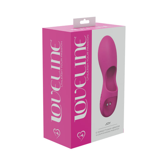 LoveLine Joy 10 Speed Finger Vibe – Silicone Rechargeable Waterproof – Pink