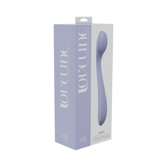 LoveLine Juicy 10 Speed Flexible Vibrator - Lavender