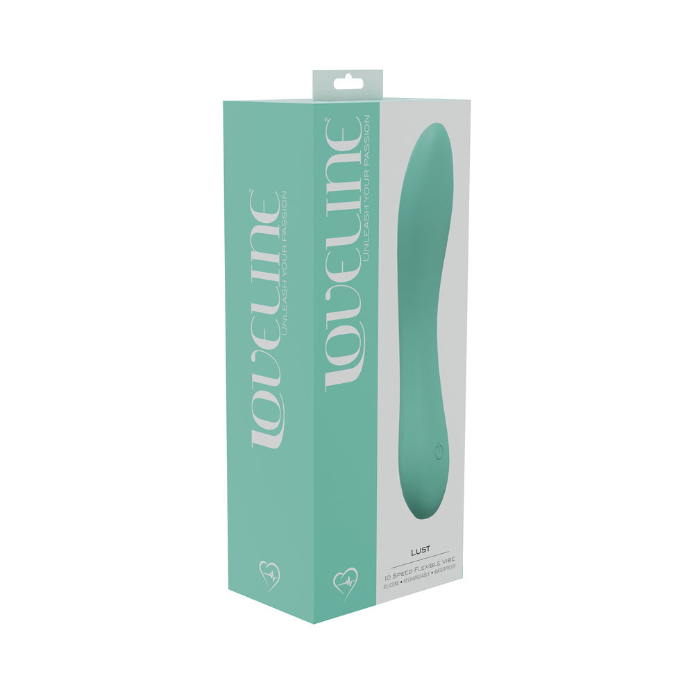 LoveLine Lust 10 Speed Flexible Vibrator – Green