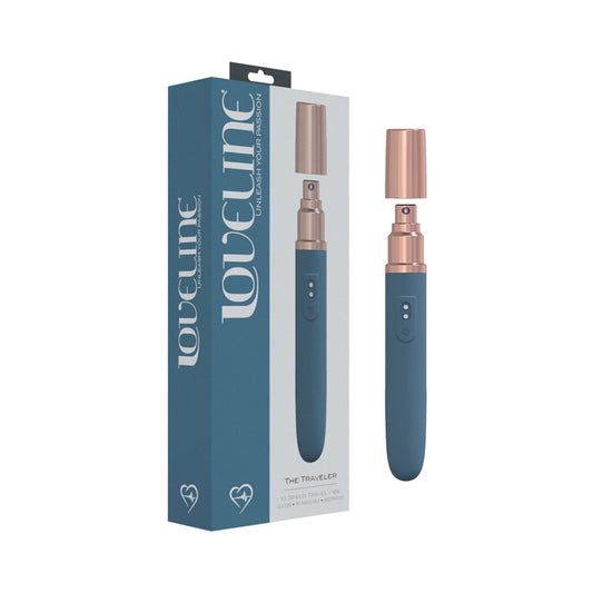 LoveLine The Traveler 10 Speed Vibrator – Blue/Grey