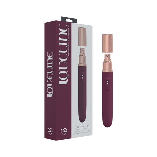 LoveLine The Traveler Rechargeable Vibrator – Burgundy