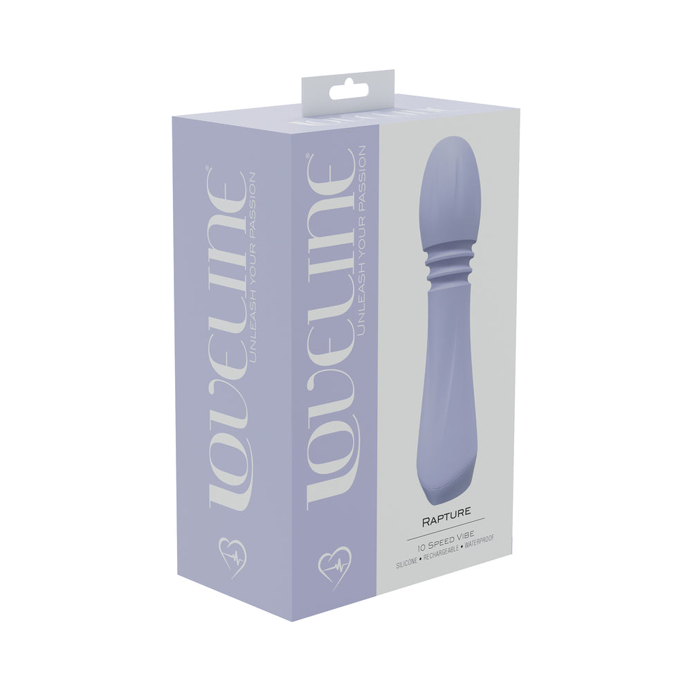 LoveLine Rapture 10 Speed Silicone Vibrator - Lavender