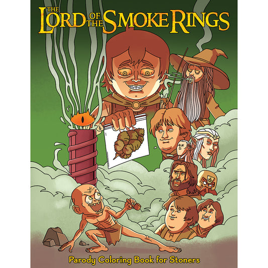 Wood Rocket The Lord of the Smoke Rings Coloring Book – Green