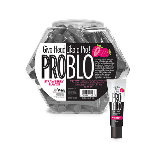 Pro Blo Oral Pleasure Gel Strawberry Flavor 10 ml – Clear Gel