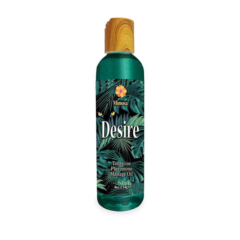 Little Genie Desire Pheromone Massage Oil - Tangerine - 4 oz