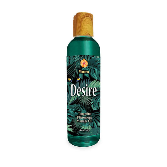 Little Genie Desire Pheromone Massage Oil - Tangerine - 4 oz