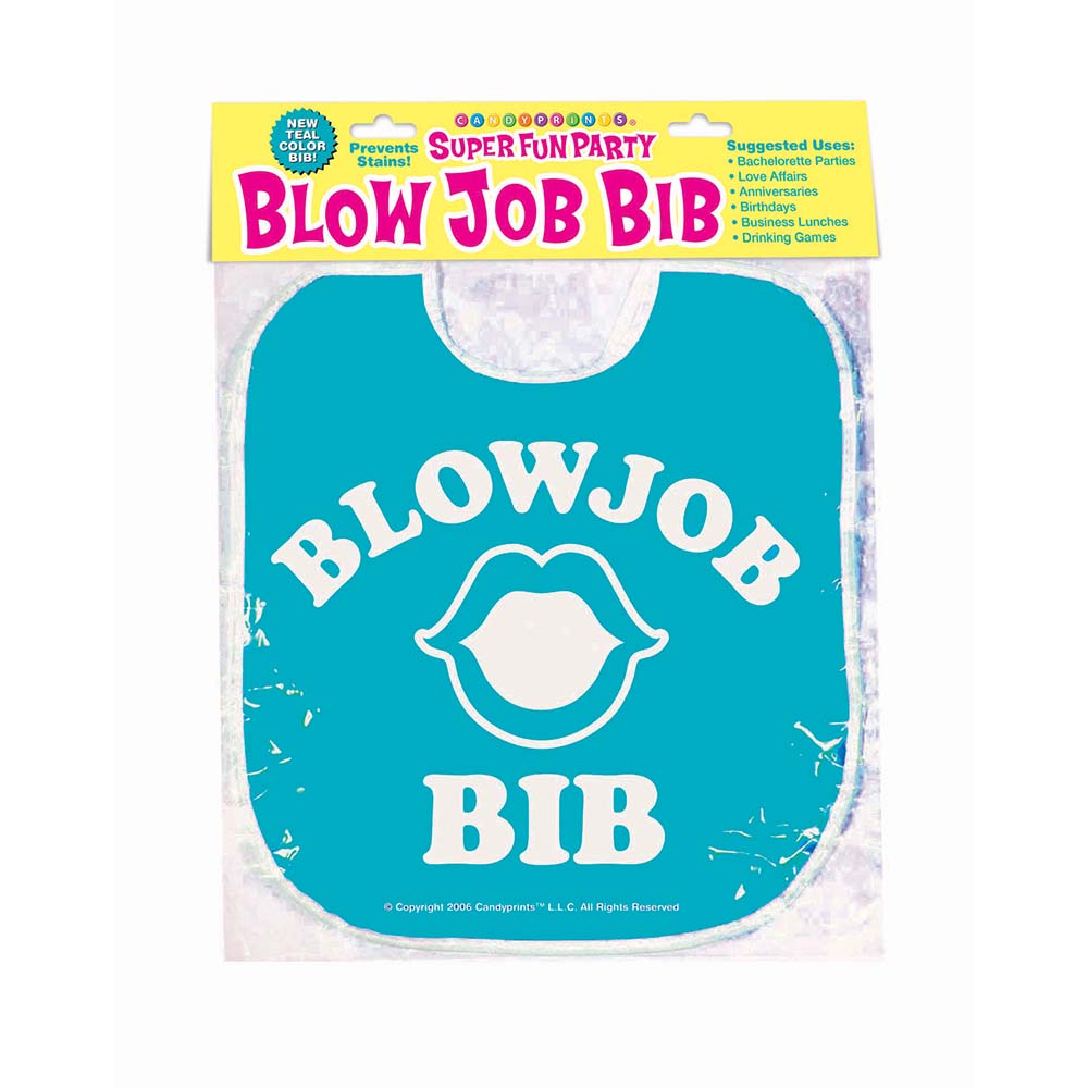 Little Genie Blow Job Bib – Teal, Gag Gift for Parties