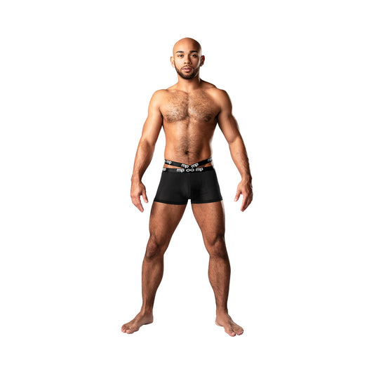 Male Power Amplifying Strappy Pouch Short - Black - Size L