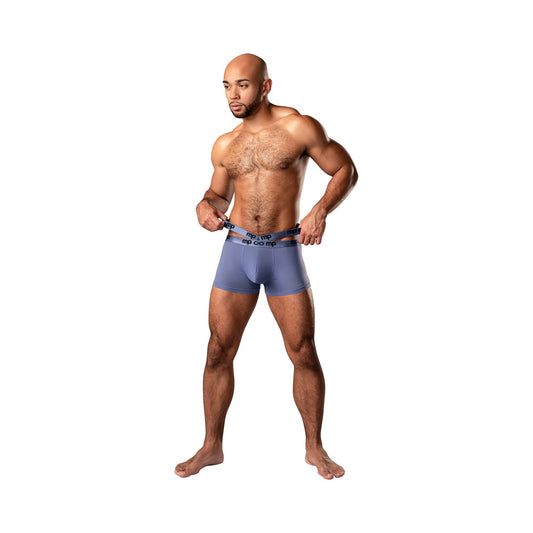 Male Power Infinite Comfort Amplifying Strappy Pouch Short - Periwinkle - XL
