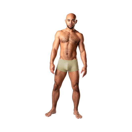 Male Power Cabana Banana Mini Short – Yellow/Grey, Size XL