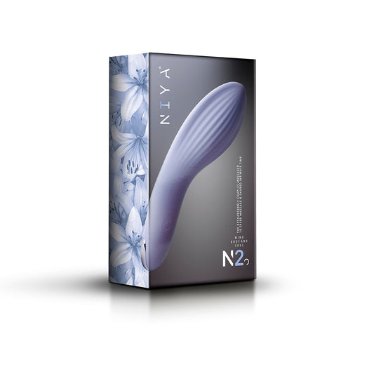 NIYA 2 Couples Massager - Rechargeable Silicone Massager - Cornflower