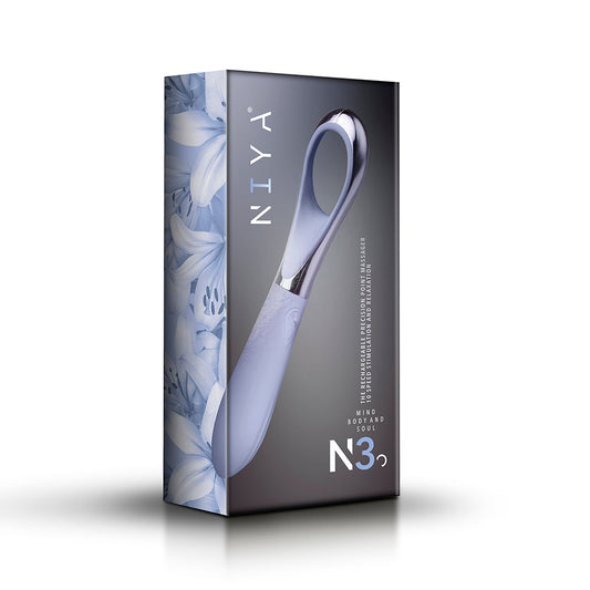 NIYA Precision Point Massager – Rechargeable Silicone Massager – Cornflower