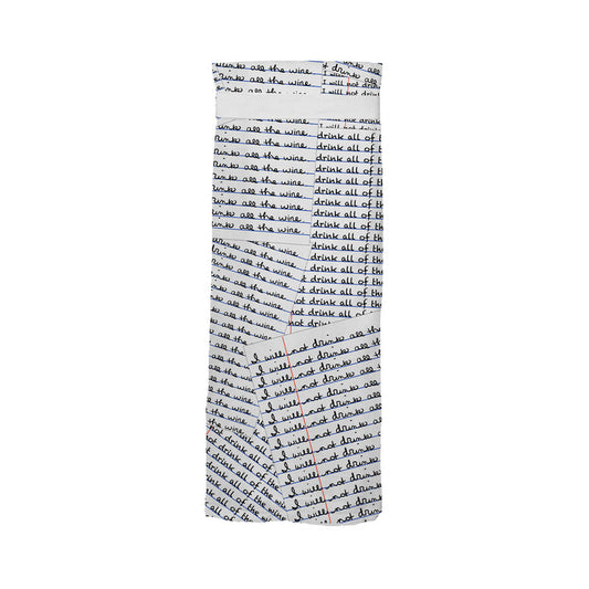 Twisted Wares I Will Not Drink All The Wine Flour Sack Towel - White