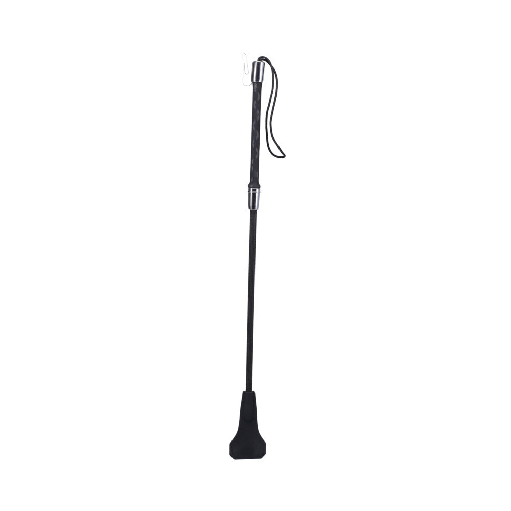 Tantus Confess Crop - Black - Silicone Head with Tailored Grip Handle