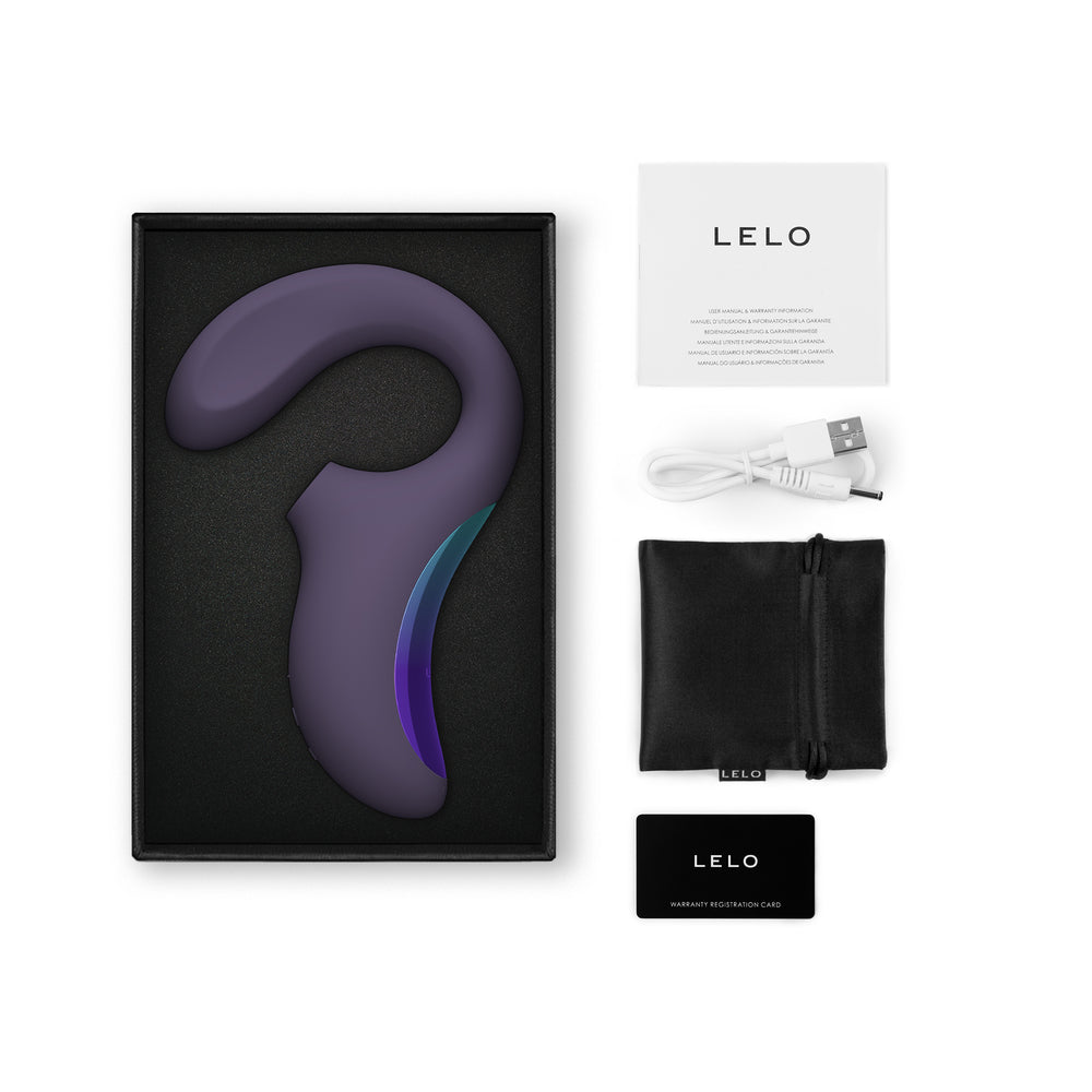 LELO Enigma Wave Suction Dual Stimulator - Cyber Purple