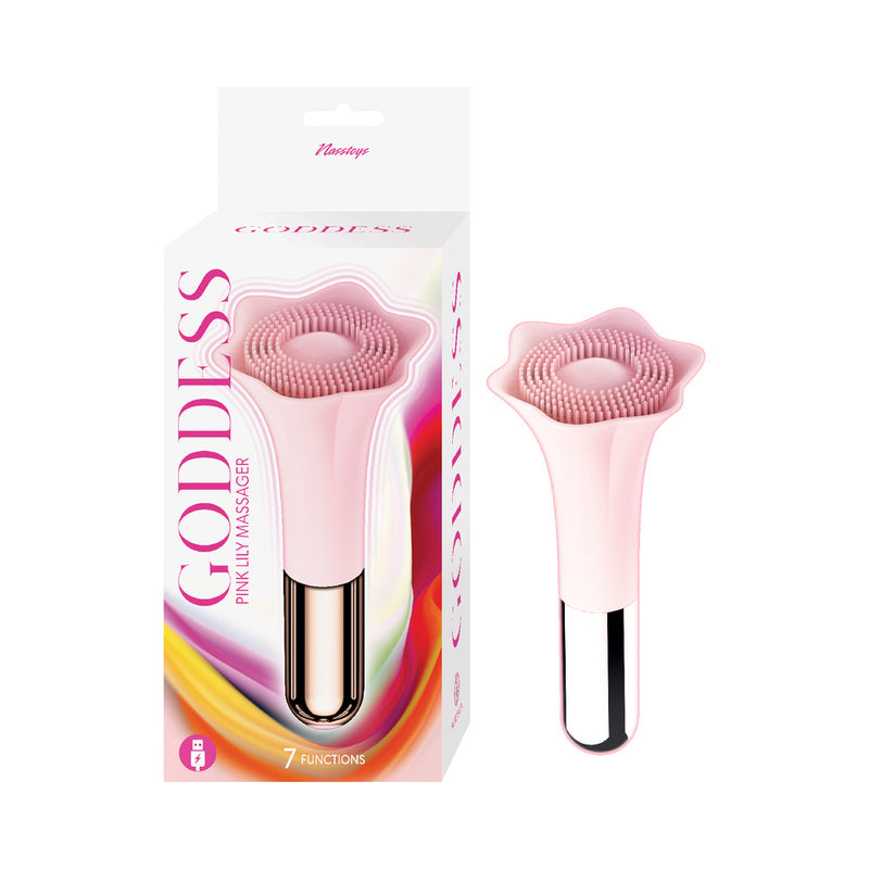 Nasstoys Goddess Pink Lily Massager – Pink – Clitoral and Nipple Stimulation
