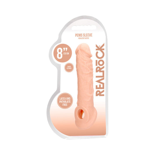 RealRock Skin 8 in. Penis Extender Sling – Beige – Waterproof