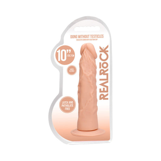 RealRock Skin 10 in. Dildo – Realistic Design in Beige
