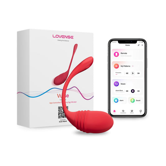 Lovense Vulse Thrusting and Vibrating Egg – Hot Pink