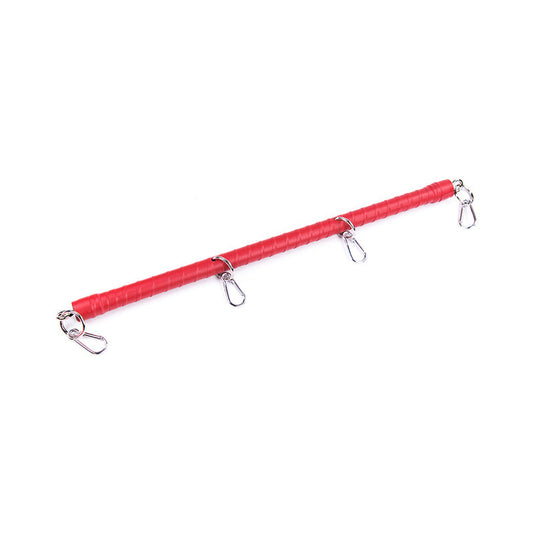 Ple''sur Wrapped Spreader Bar – Red – PVC and Metal Construction