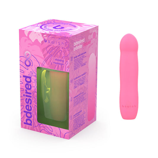 B Swish Bdesired Infinite Deluxe Limited Edition Massager – Flamingo Pink
