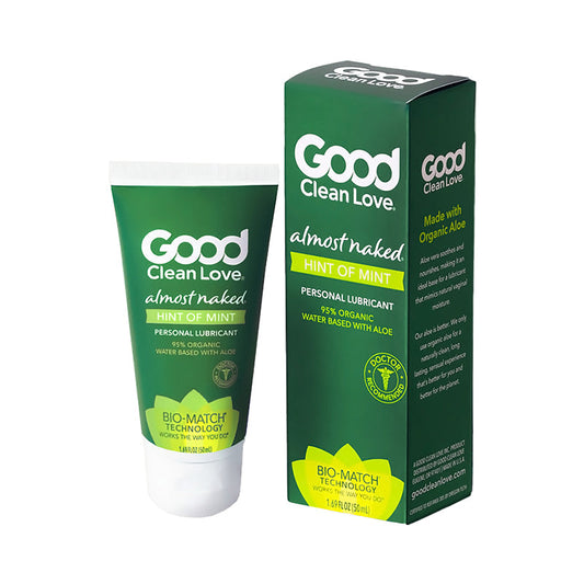 Good Clean Love Almost Naked Hint of Mint Personal Lubricant – 1.69 oz – Clear