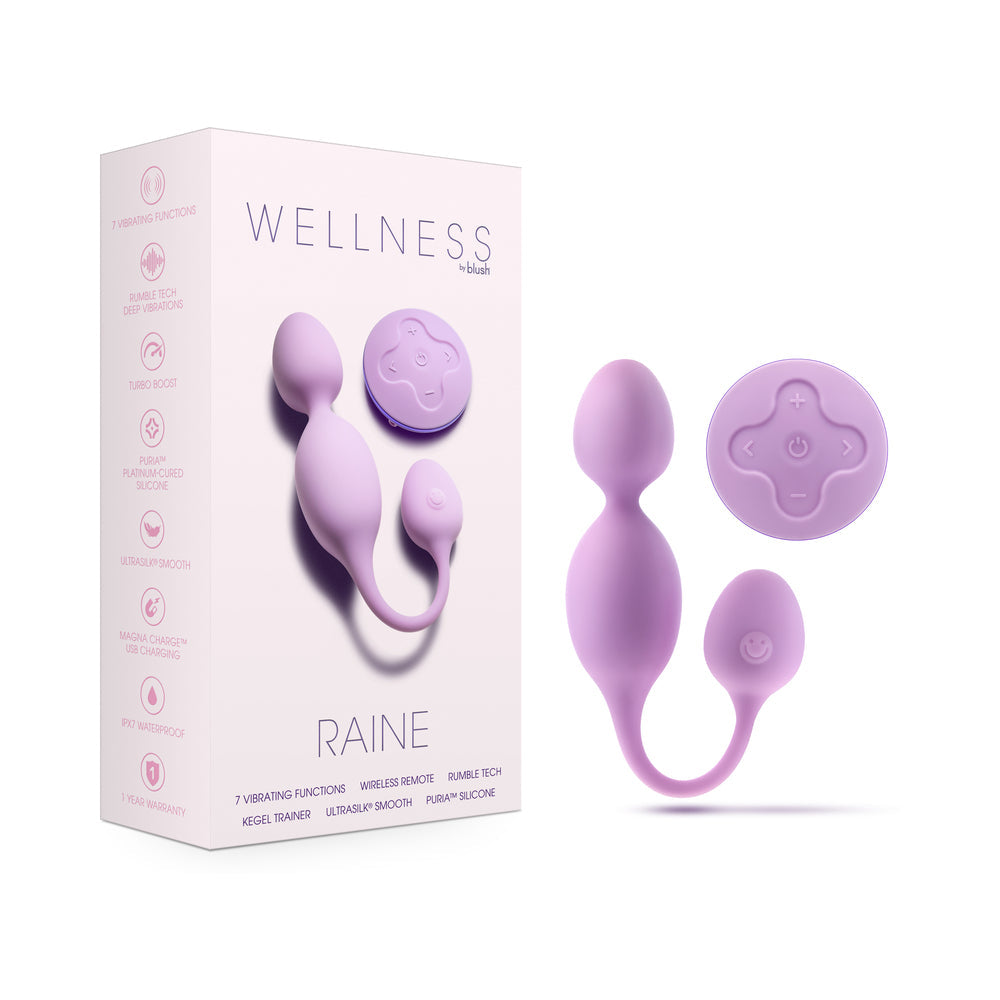 Wellness Raine Vibrating Kegel Ball - Light Purple - Pelvic Floor Muscle Trainer