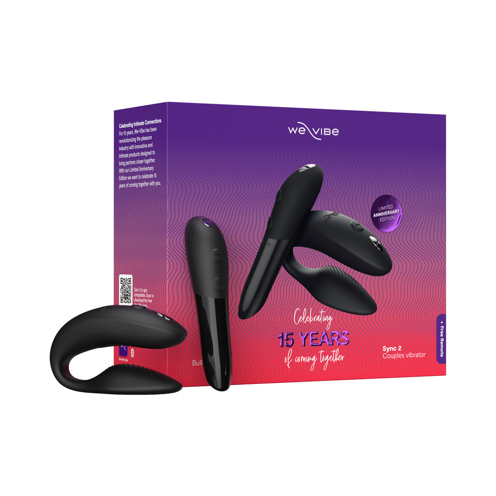We-Vibe 15 Year Anniversary Collection Couples Vibrator Set – Satin Black