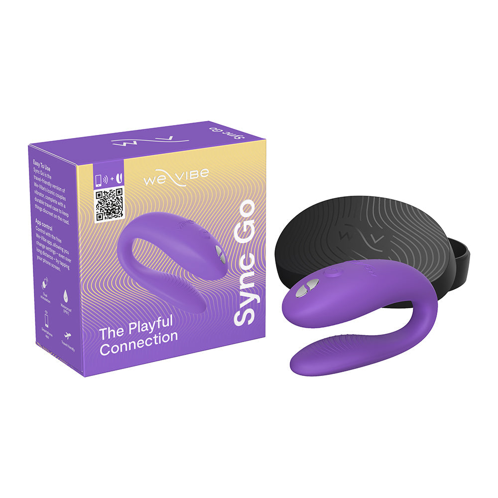 We-Vibe Sync Go Couples Vibrator with Travel Case - Light Purple