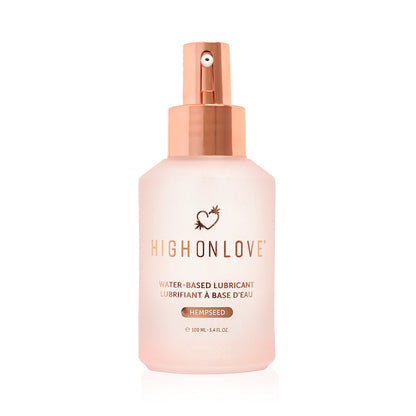 HighOnLove Hempseed Water-Based Lubricant 3.4 oz – Clear, Long-Lasting Moisture