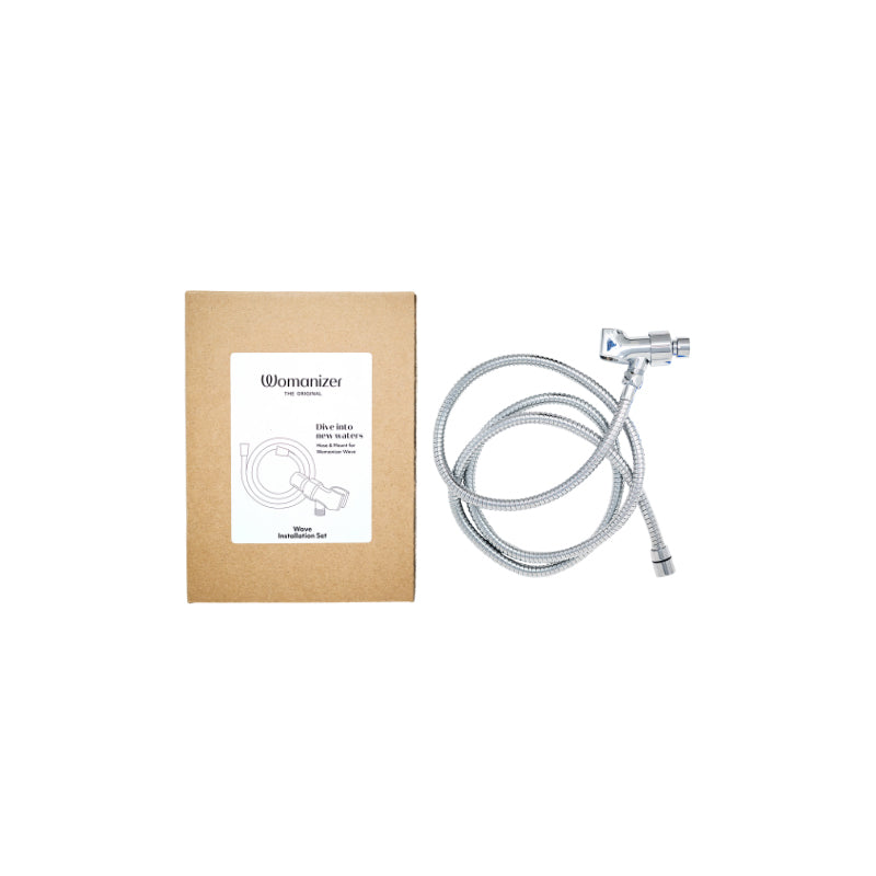 Womanizer Wave Shower Hose and Shower Arm Mount Set – Chrome