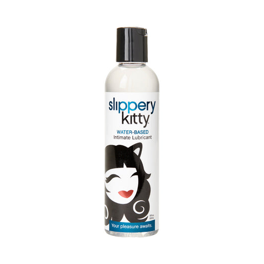Slippery Kitty Water-Based Lubricant 8 oz – Clear – pH-Balanced Formula