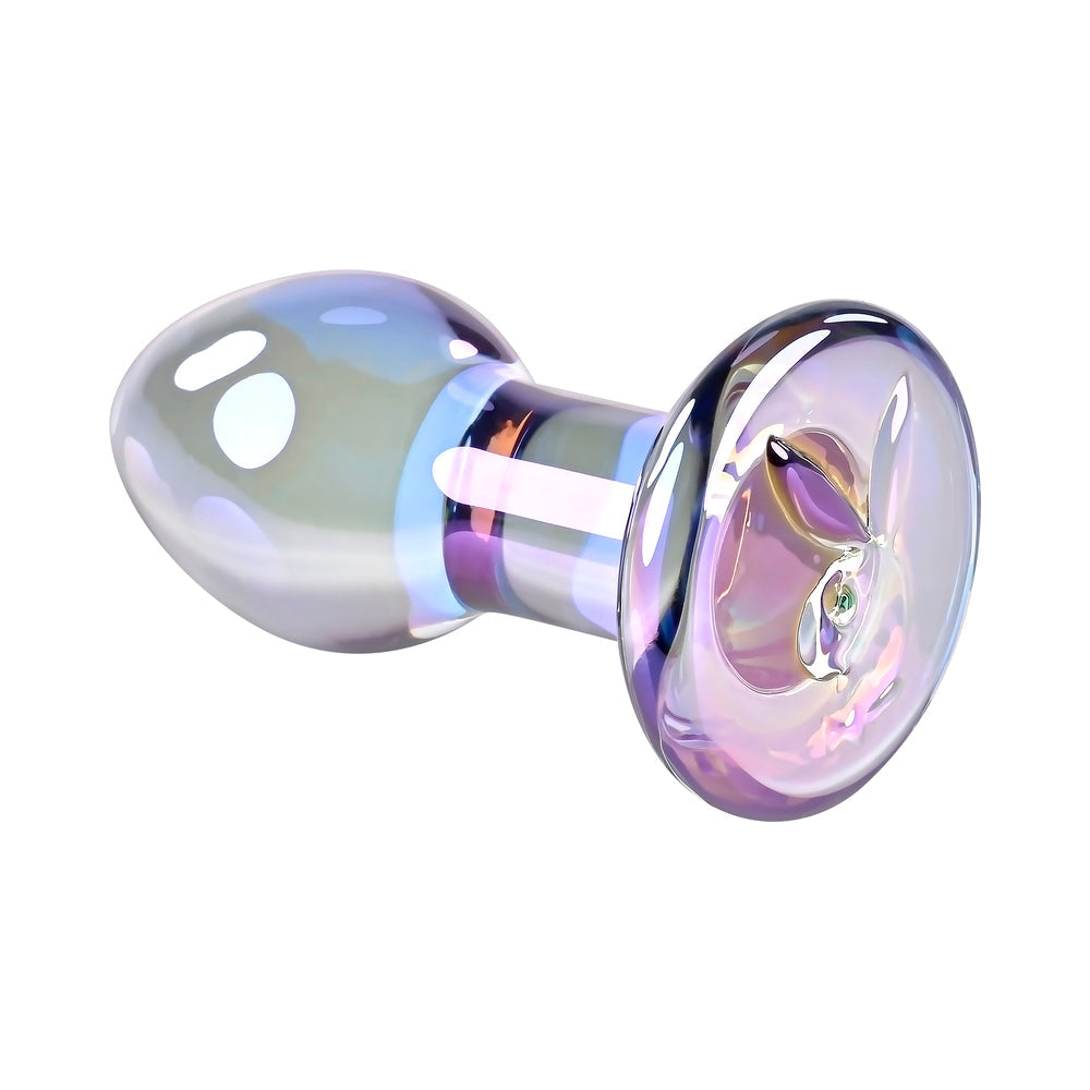 Playboy Jewels Plug – Borosilicate Glass Butt Plug – Clear