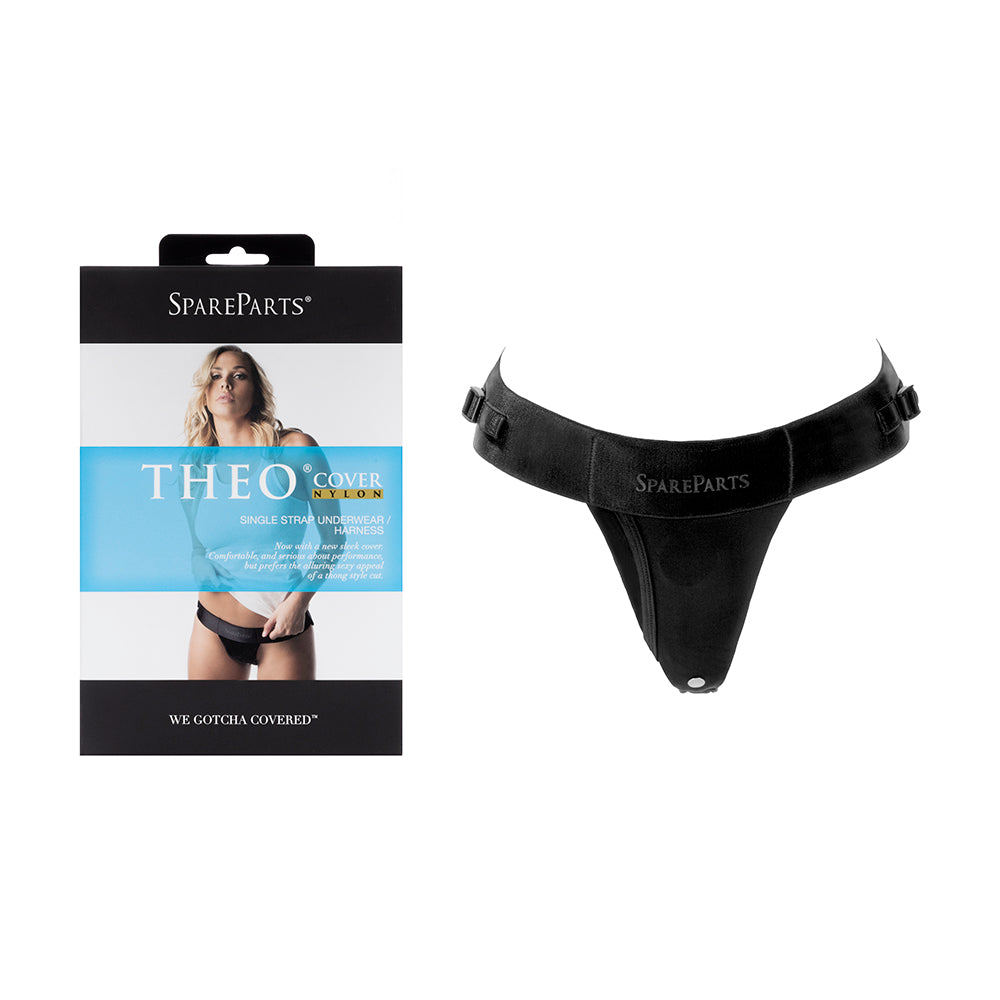 SpareParts Theo Cover Underwear Harness – Black, Single Strap, Size B