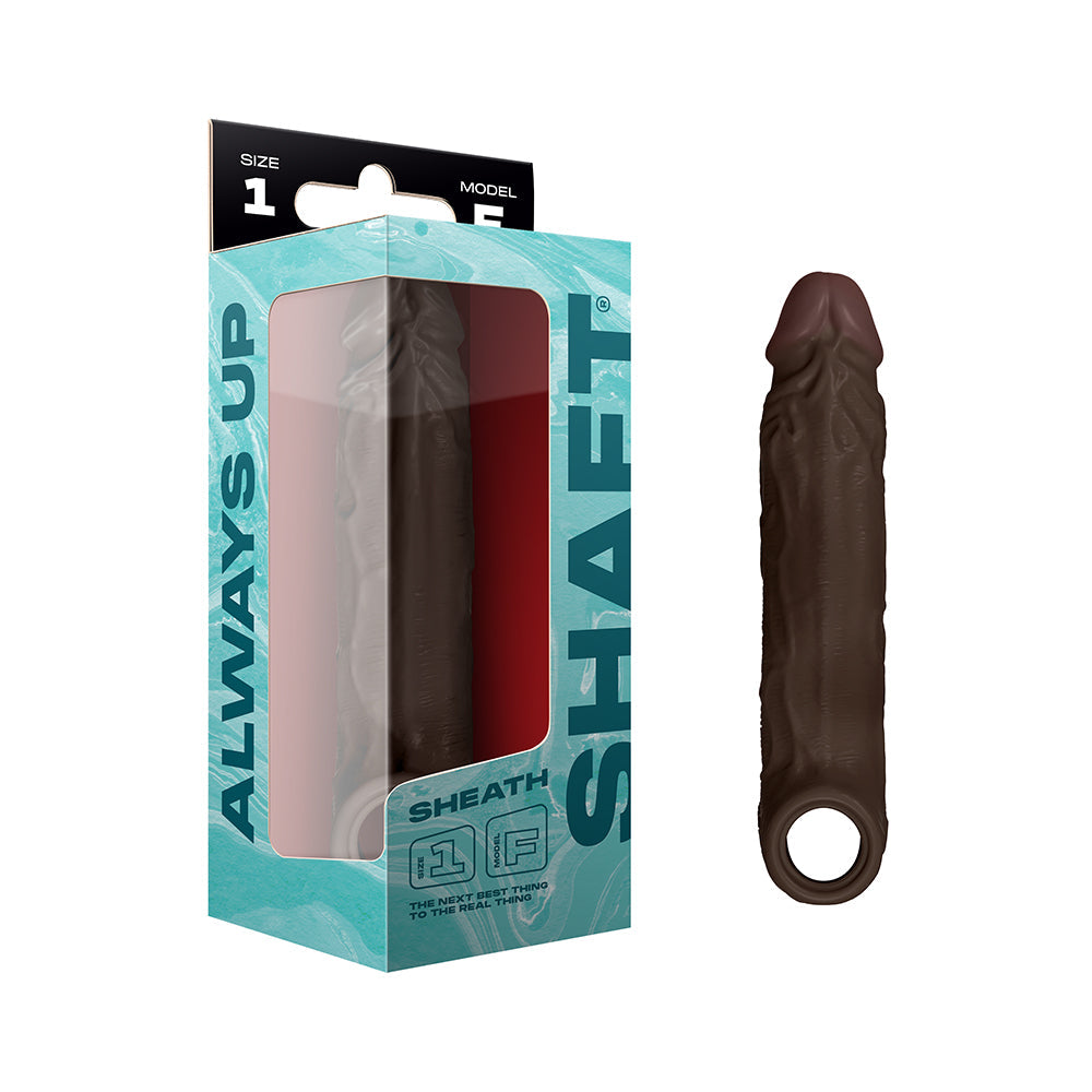 Shaft Model F Sheath - Realistic Silicone Design - Brown