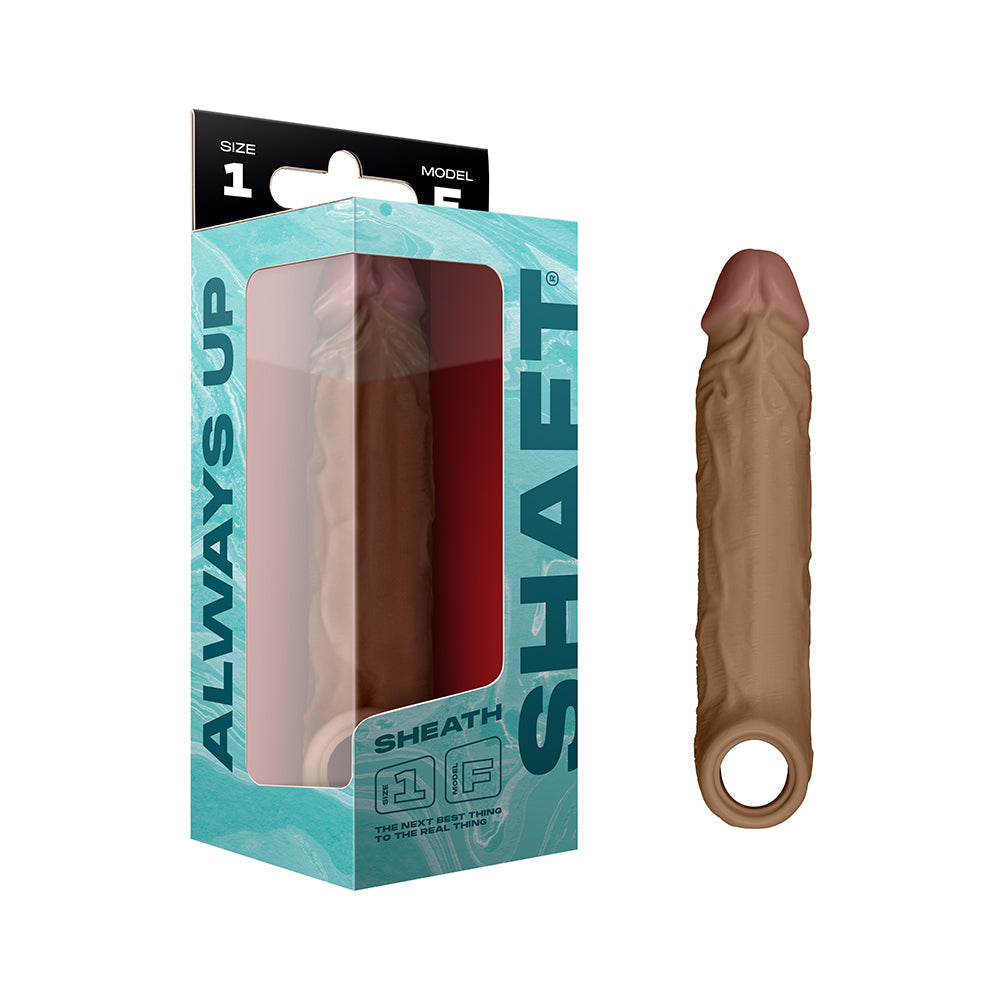 Shaft Model F Silicone Realistic Sheath – Tan