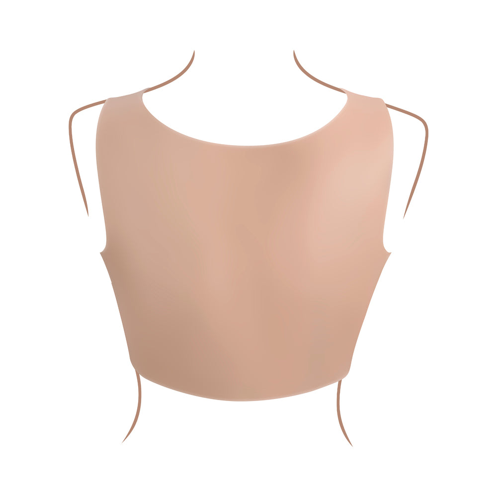 Gender X C-Cup Silicone Undergarments with Vibrating Finger Ring – Vanilla/Ivory/Beige