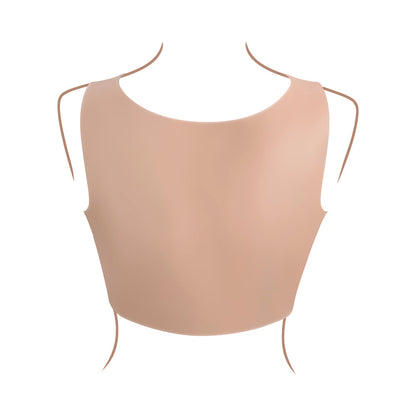 Gender X C-Cup Silicone Undergarments with Vibrating Finger Ring – Vanilla/Ivory/Beige