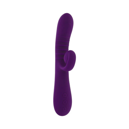 Playboy Curlicue Rechargeable Dual Stim Vibrator – Purple