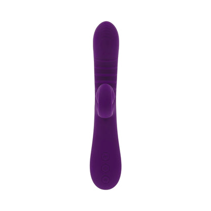 Playboy Curlicue Rechargeable Dual Stim Vibrator – Purple