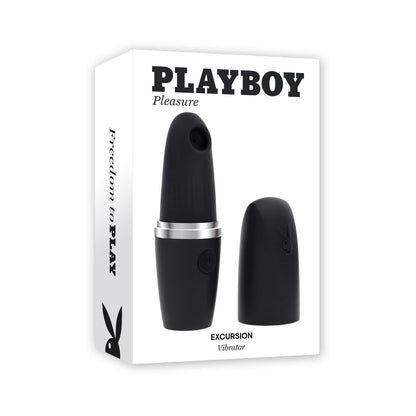 Playboy Excursion Rechargeable Suction Vibe - Black - Clitoral Suction with 5 Speeds