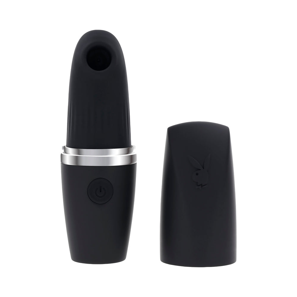 Playboy Excursion Rechargeable Suction Vibe - Black - Clitoral Suction with 5 Speeds