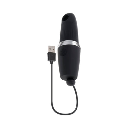 Playboy Excursion Rechargeable Suction Vibe - Black - Clitoral Suction with 5 Speeds